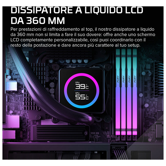 HP E4EU1EA OMEN MAX 45L PC Desktop Intel Core Ultra 7 32 GB DDR5 6800 MHz NVIDIA GeForce RTX 5090 32 GB GDDR7 Windows 11 Home colore Nero