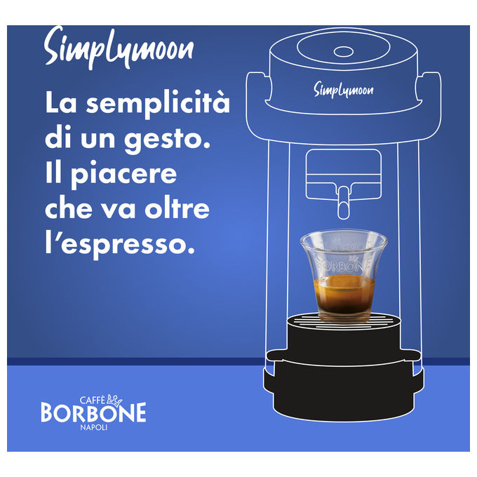 Caffe' Borbone SIMPLYMOONVERD Simplymoon Macchina da caffe' a cialde ESE 44mm Pressione 15 bar Capacita' serbatoio 0,9 L colore Verde