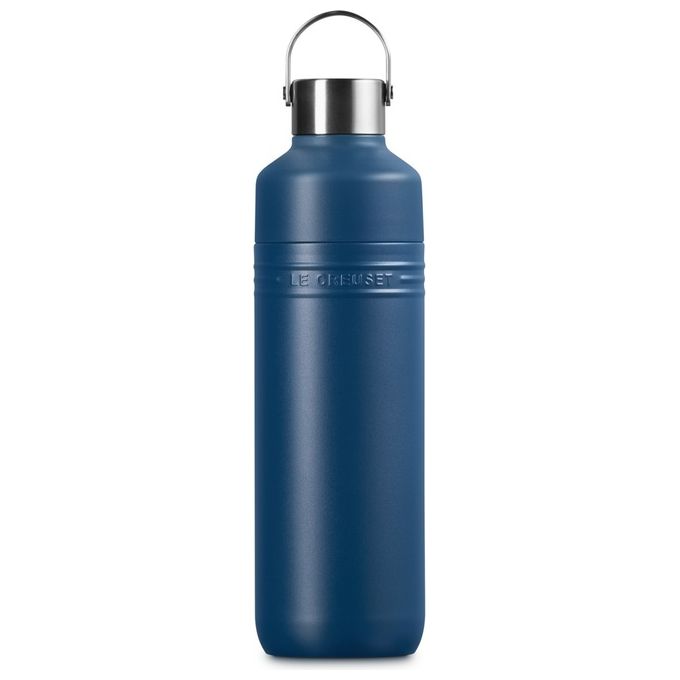 Le Creuset 41068126420001 On The Go Contenitore Termico Doppia Parete Isolante Sottovuoto con Strato di Rame Base in Silicone Antiscivolo Design Salvagoccia Facile da Pulire con Guarnizioni Rimovibili colore Deep Teal