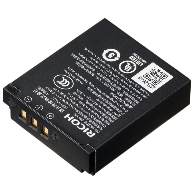 Ricoh 35302 DB-120 Batteria Ioni di Litio 1800 mAh 3,85 V per Macchina Fotografica Ricoh GR IV colore Nero