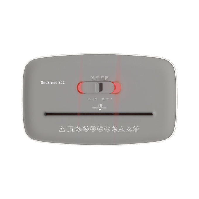 HP 2801 OneShred 8CC Distruggi documenti Taglio a particelle 8 fogli 5 mm 22 cm 68 dB colore Bianco