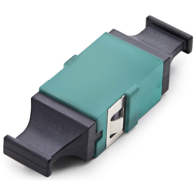 StarTech.com MPOSMAPCAQCOUPLER Accoppiatore MPO-MTP per Fibra Multimodale OM3-OM4 Key Up-Key Down APC colore Acqua