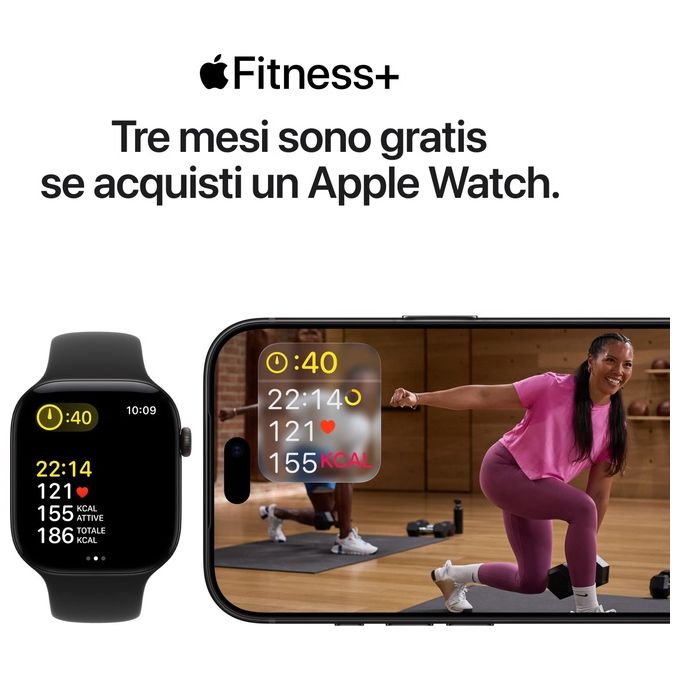 Apple MKDG4QL-A Apple Watch Series 12 GPS + Cellular Cassa 46 mm in Alluminio con Loop in Maglia Milanese colore Bronzo Scuro