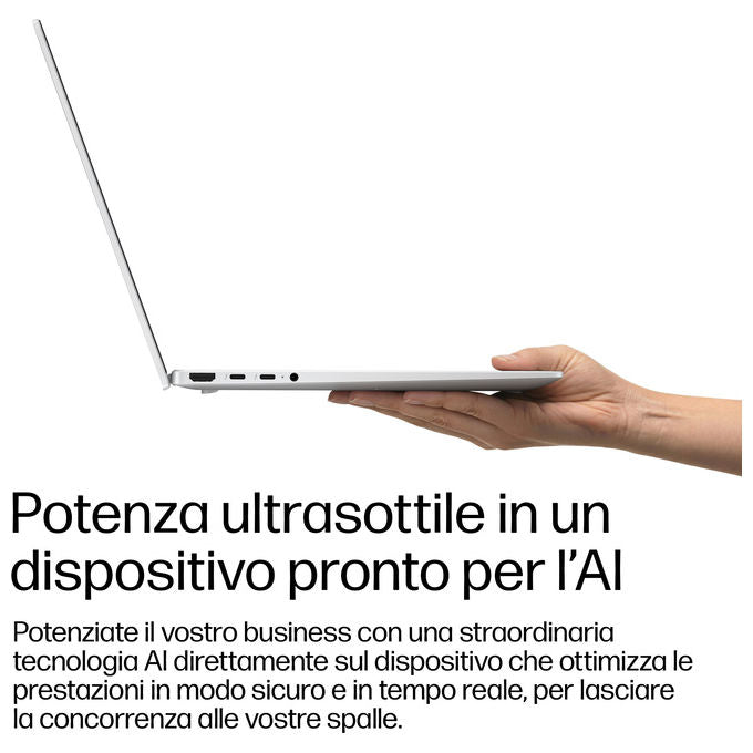 HP E4LH0AT HP EliteBook X G2i 14'' Computer portatile Intel Core Ultra 5 16 GB LPDDR5x-SDRAM 512 GB SSD Wi-Fi 7 Windows 11 Pro colore Argento