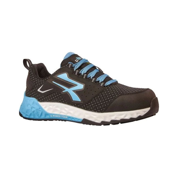 U-power DON'T WORRY... BE HAPPY! 39 VHAGAR ESD Scarpe Antinfortunistiche S3S CI HI HRO FO SR Tomaia PUTEK Star Suola SCF + Gomma colore Nero-Azzurro