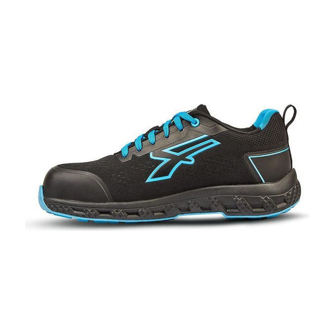 U-Power 0RE20036-39 Deon ESD Scarpe da ginnastica antinfortunistiche Unisex con suola antiscivolo in gomma e EVA traspirante colore Blu Nero