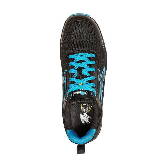 U-Power 0RE20036-39 Deon ESD Scarpe da ginnastica antinfortunistiche Unisex con suola antiscivolo in gomma e EVA traspirante colore Blu Nero