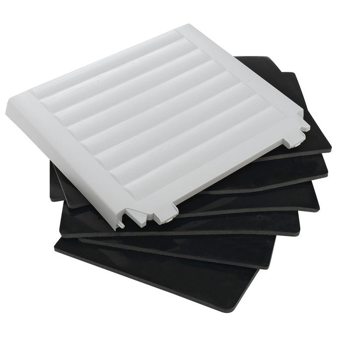 Ferplast Kit di 6 pannelli isolanti per cuccia cani modello DOGVILLA 110, Kit coibentazione cuccia cane casetta per cani, Pannelli isolamento termico, Facile installazione, 94 x 67 x h 8 cm