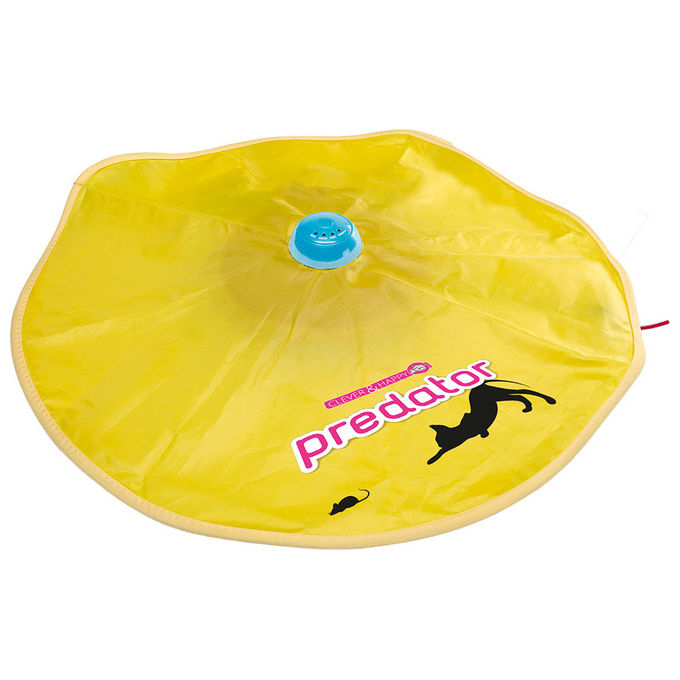 Ferplast Gioco Gatto Interattivo PREDATOR Gioco per Gatto Eletttronico, bacchetta rotante simula caccia, Quattro velocita', Ø 61 x 8 cm