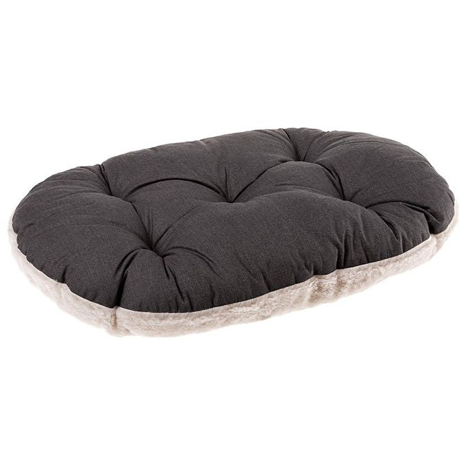 FERPLAST - Cuccia per cani e gatti - Cuscino per cani di piccole dimensioni  - Materassino per cani - Tappetino per cucce e auto - Morbido letto per cani  - Relax, 55 x 36 CM, BEIGE