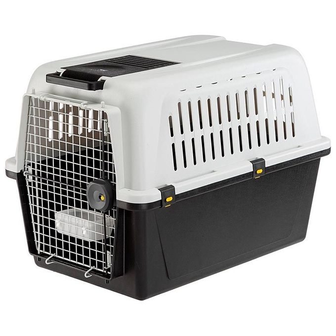 [ComeNuovo] Ferplast Trasportino per cani di taglia media ATLAS 50 PROFESSIONAL Box per Trasporto Cani con ciotola inclusa Porta in acciaio plasticato Sistema di chiusura di sicurezza Griglie per l'aerazione 555 x 81 x h 60 cm.