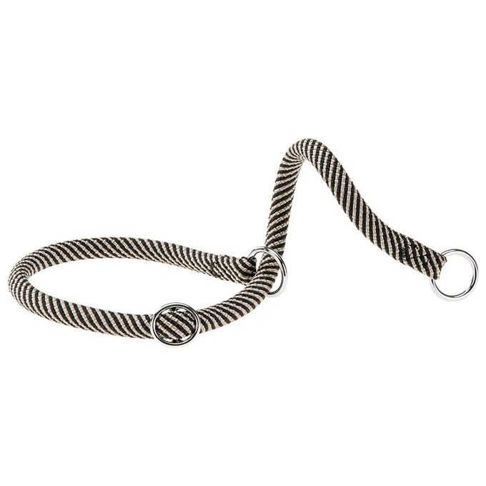 Collare a Semistrangolo per Cani SPORT EXTREME CS13-60, Robusto Cordino di Nylon, Regolabile, Marrone-Nero