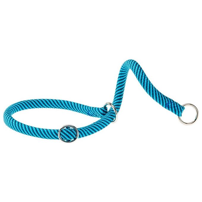 Collare a Semistrangolo per Cani SPORT EXTREME CS13-50, Robusto Cordino di Nylon, Regolabile, Azzurro-Blu