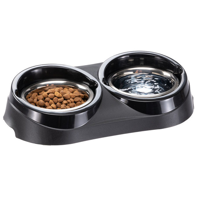 Ferplast Duo Feed 01 Ciotola per Cani Doppia con Design Pratico e Facile da Pulire
