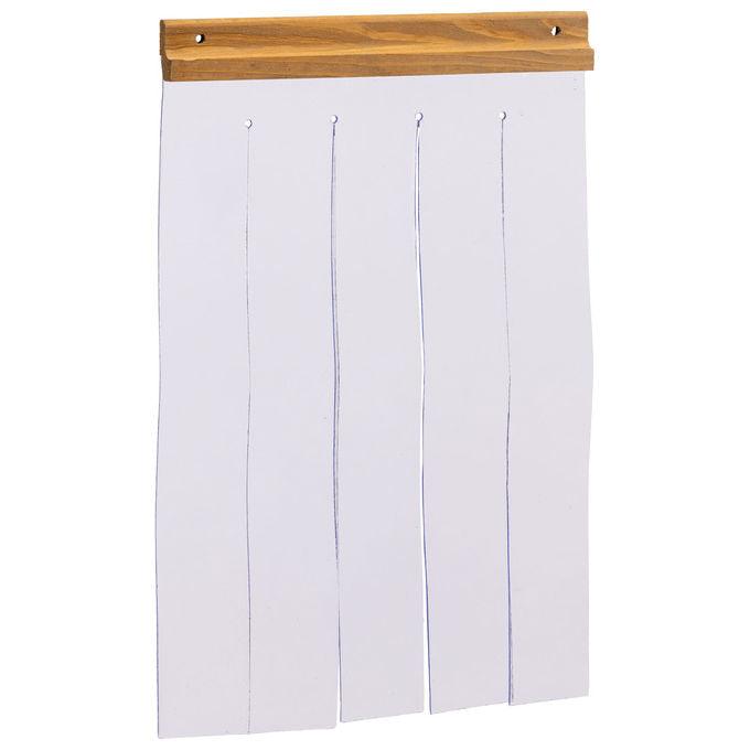 Ferplast Porta per cuccia cani modello DOMUS LARGE, BAITA 80 e CANADA 4, Portina per cucce da esterno, Pvc trasparente antipioggia, vento, freddo, 32 x 52 cm