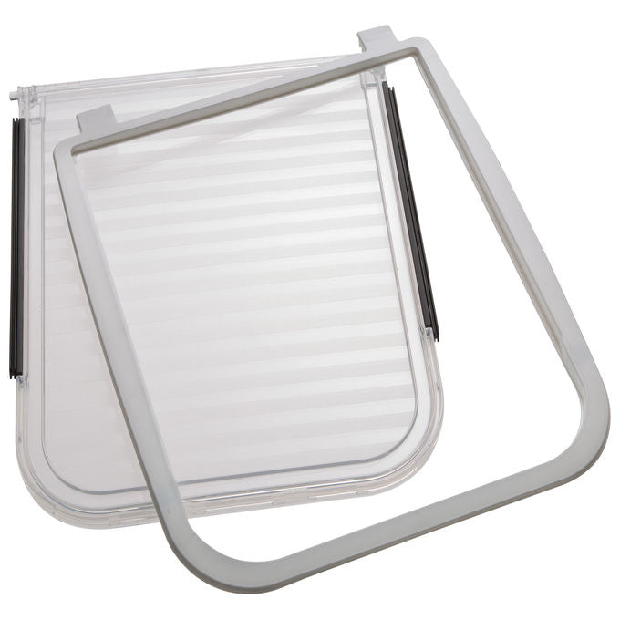 Ferplast Portina di Ricambio per Gatti Gattaiola Porta Basculante Swing 9 Taglia Piccola, Marrone