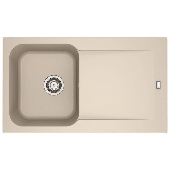 Franke Lavello in Tectonite KID 611-86 3 1-2 WWK Gocciolatoio reversibile 1 Vasca Beige 143.0653.588