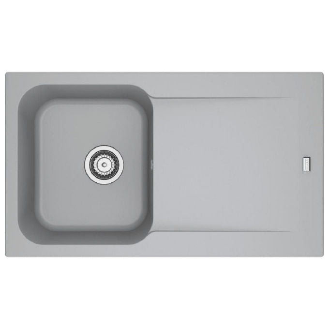 Franke Lavello in Tectonite KID 611-86 3 1-2 WWK Gocciolatoio reversibile 1 Vasca Grigio 143.0653.589