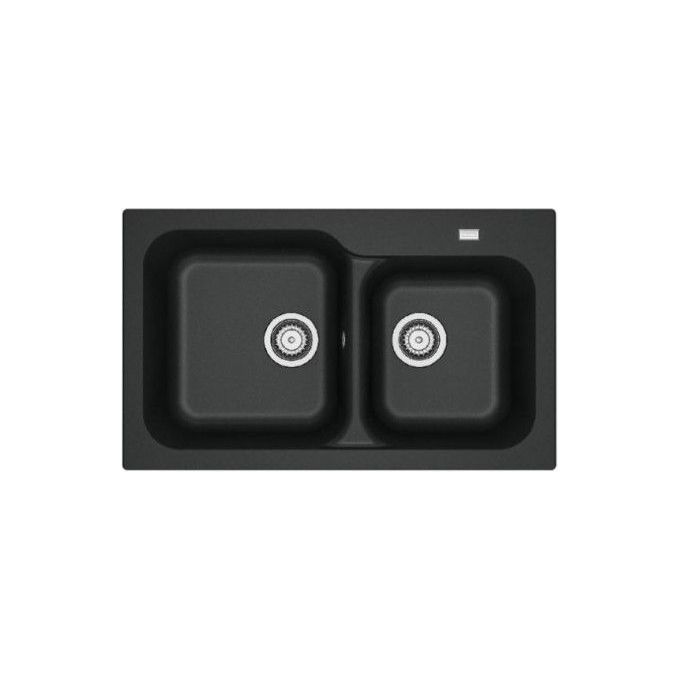[ComeNuovo] Franke KID 620-39-33 Kite Lavello in Tectonite da incasso Sopratop 1 Vasca e 1-2 Nero 83x50cm 143.0653.613