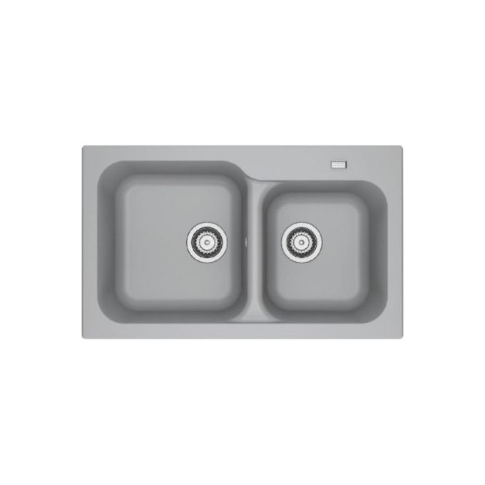 Franke KID 620-39-33 Kite Lavello in Tectonite da incasso Soporatop 1 Vasca e 1-2 Grigio 143.0653.615