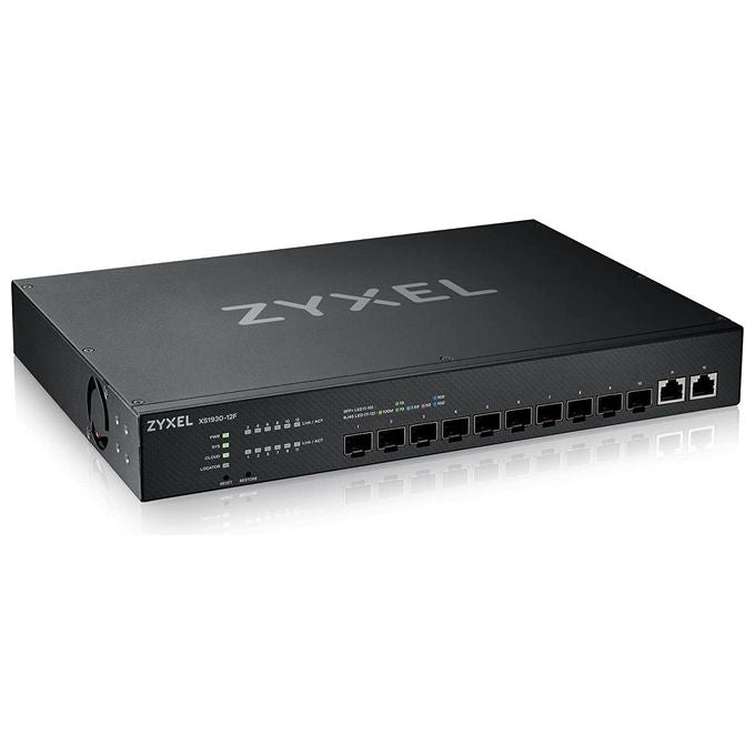 Zyxel XS1930-12F-ZZ0101F Switch di Rete Gestito L2-L3 10G Ethernet 100-1000-10000 Nero