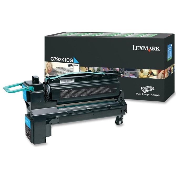 Lexmark Toner ciano alta resa return program x c792 20k pg