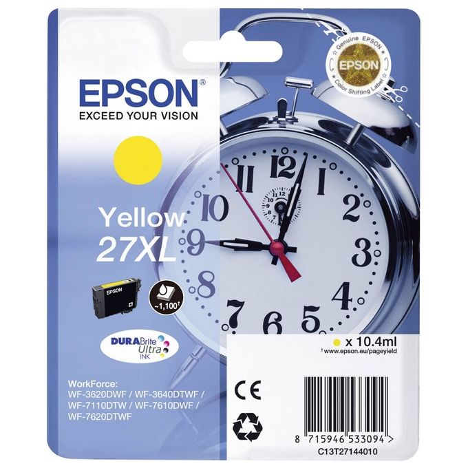 Epson Cartuccia Giallo Sveglia Serie 27xl