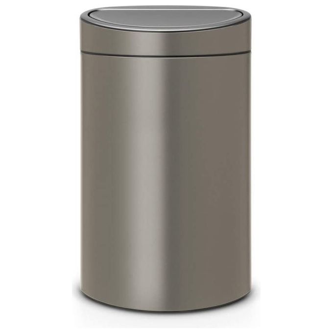 Brabantia Waste Bin Touch Bin New Recycle Pattumiera 23+10 Litri Platinum