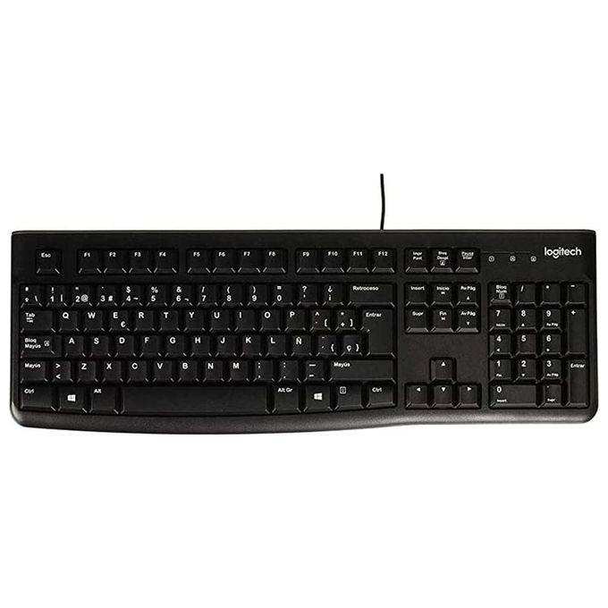 Logitech K120 Tastiera Cablata per Windows Spagnolo Nero