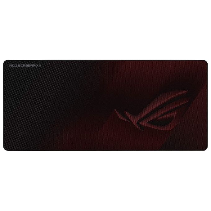 ASUS ROG Strix Scabbard Tappetino per Mouse da Gioco Nero-Rosso