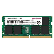 Transcend JM3200HSE-32G Memoria Ram 32Gb JM DDR4 3200MHZ SO-DIMM 2RX8 2GX8 CL22 1.2V