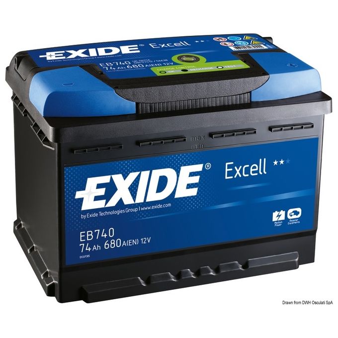 Exide Technologies Batteria Excell 62 Ah