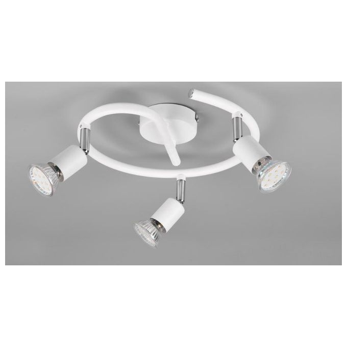 Trio Lighting Paris Senza Lampadina Girandola 3 Luci Bianco Attacco Gu10 D. 28Cm