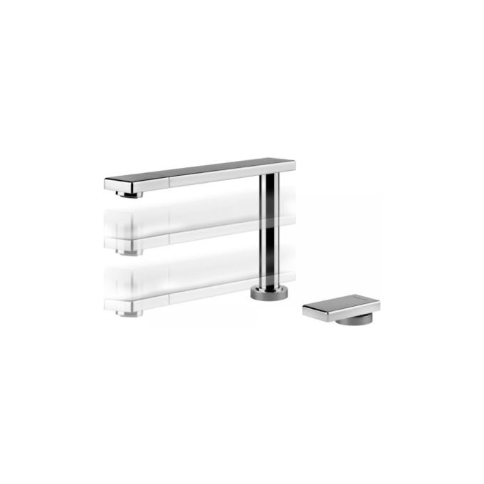 Foster 8499000 Eclipse Miscelatore monocomando abbattibile con canna e testina girevoli 360° e comando remoto Cromo