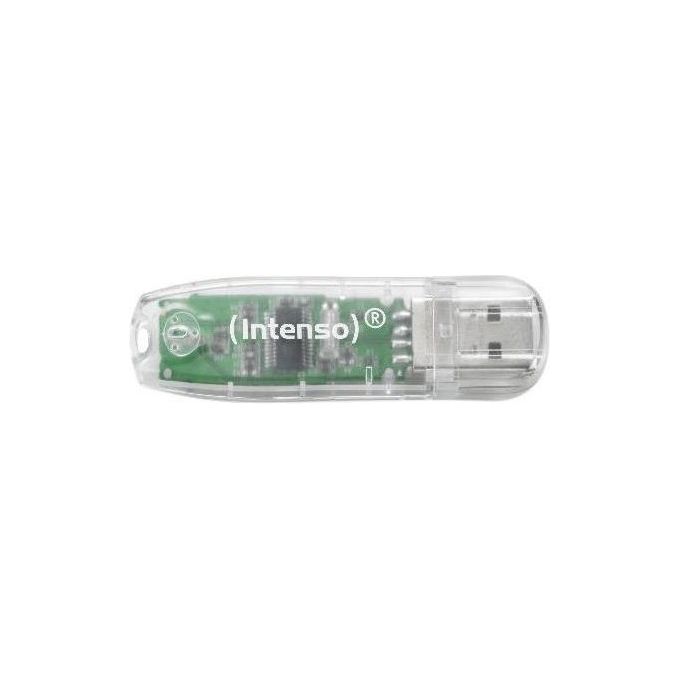 Intenso Rainbow Line Chiavetta USB 32Gb Trasparente
