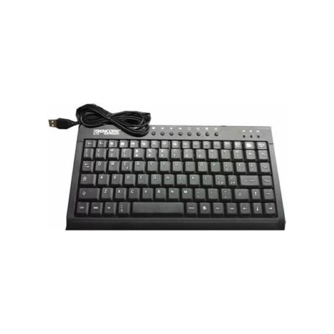 Encore Tastiera Mini Ultra Slim Italiana Multimediale Nero Usb Cavo 1.8mt