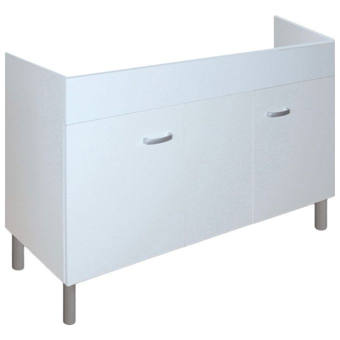 Mobile da cucina sottolavello 120X50 in kit in legno Bianco