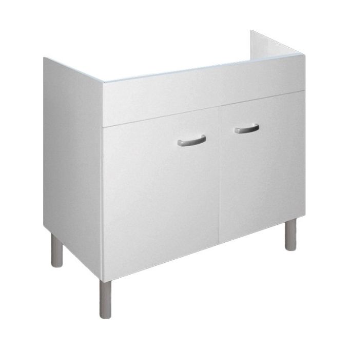 Mobile da cucina sottolavello 80X50 in kit in legno Bianco