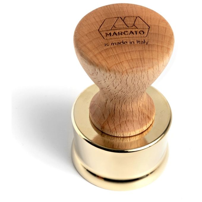 Marcato Stampino per Ravioli Forma Tondo Liscio Colore Pale Gold Legno Faggio 50mm