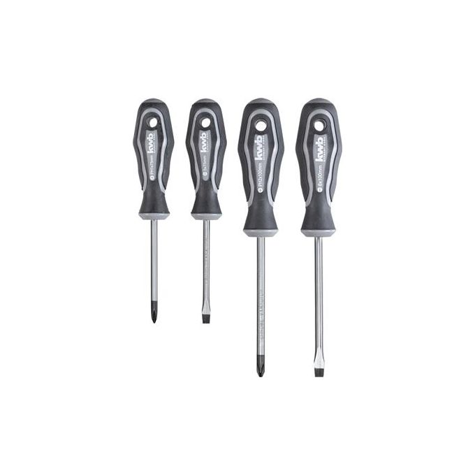 Kwb Set Cacciaviti 4 Pz (Ph 1-2 and Slot 5.5-6.6 Mm)