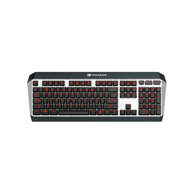 TASTIERA GAMING WIRED MECCANICA ATTACK X3 CHERRY-SWITCH ALLUMINUM USB US-LAYOUT - COUGAR