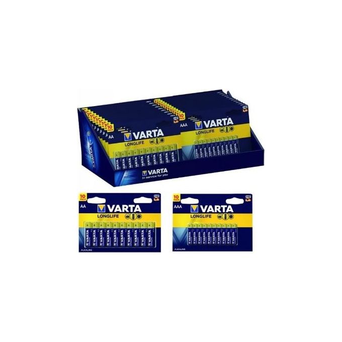 Varta Pile Long-Life Alkaline Expo Stilo Mini 10 Pezzi 22 Blister