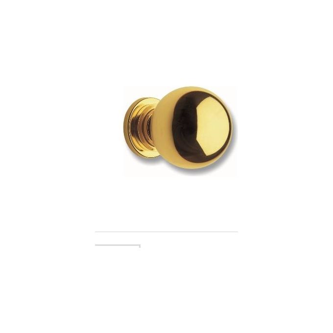 Ghidini 990770501 Pomolo Ottone Lucido a Sfera 70mm
