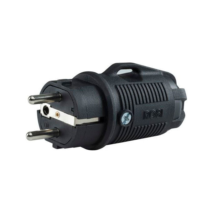 Rosi Spina Schuko 16AT Nero Gomma Ip54