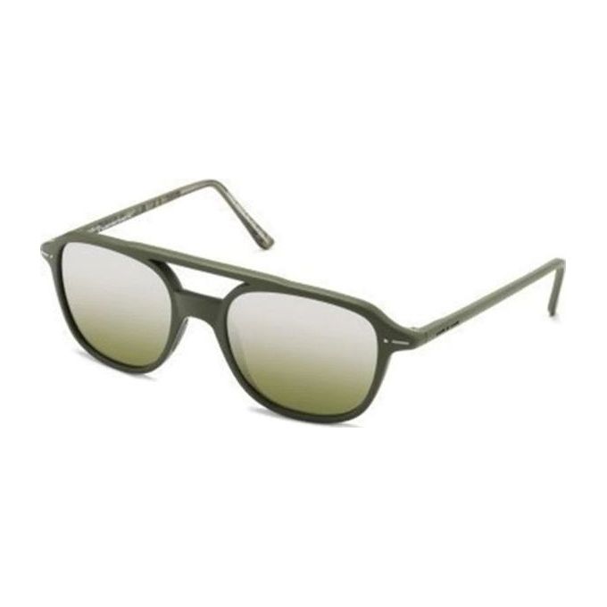 Italia Independent Occhiali da Sole Mod 0700 THIN ROUND SUN B2 ARMY GREEN Design Trendy per Ogni Stagione