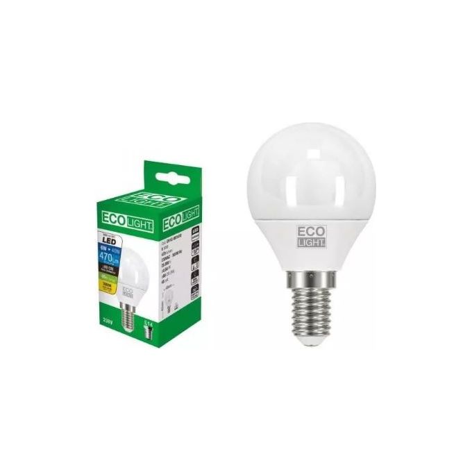 Bisonte Lampadina Led Sfera E14 8W 806lm 6400k