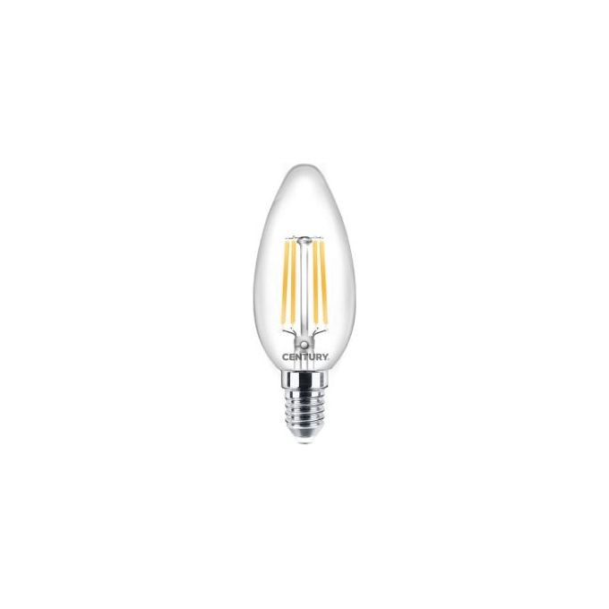 Century Lampadina Led Filamento Candela E14 4W 470lm 4000k