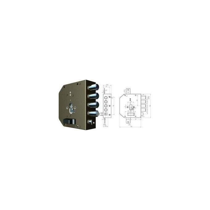 Vigor-Blinky Serrature CR da Applicare 2050g-51mc con Scrocco Sx 60mm