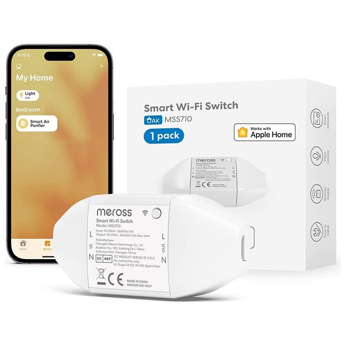 Meross Interruttore Intelligente Smart Switch Wi-Fi Telecomando Wireless Universale