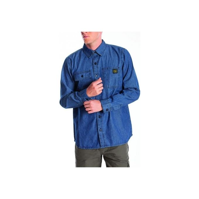 Vigor-Blinky Camicia Rica Lewis Jeans Matt Denim Cotone Taglia XXL
